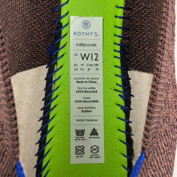 ROTHYS Size 12 Limited Edition The Flat Truffle Python Knit Ballet Flats Retired - Picture 13 of 13